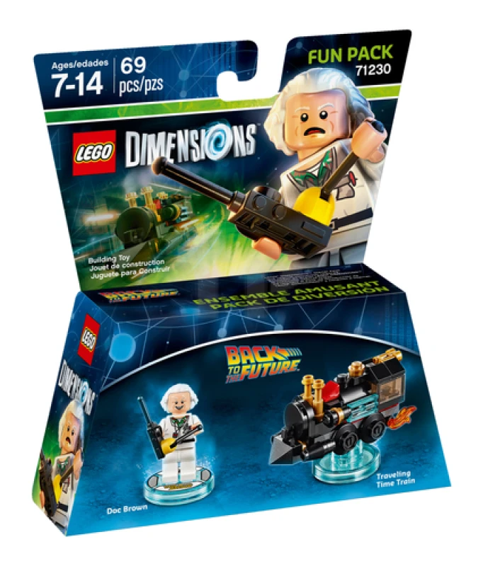 LEGO&reg; 71230 Lego Dimensions Fun Pack - Back To The Future Doc Brown and Traveling Time Train