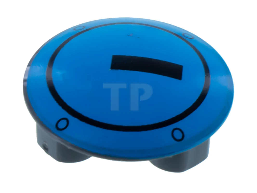 LEGO&reg; 6153491 - 2654pb007 - Plate 2 x 2 Round with Convex Bottom and Circle and Rectangle Pattern