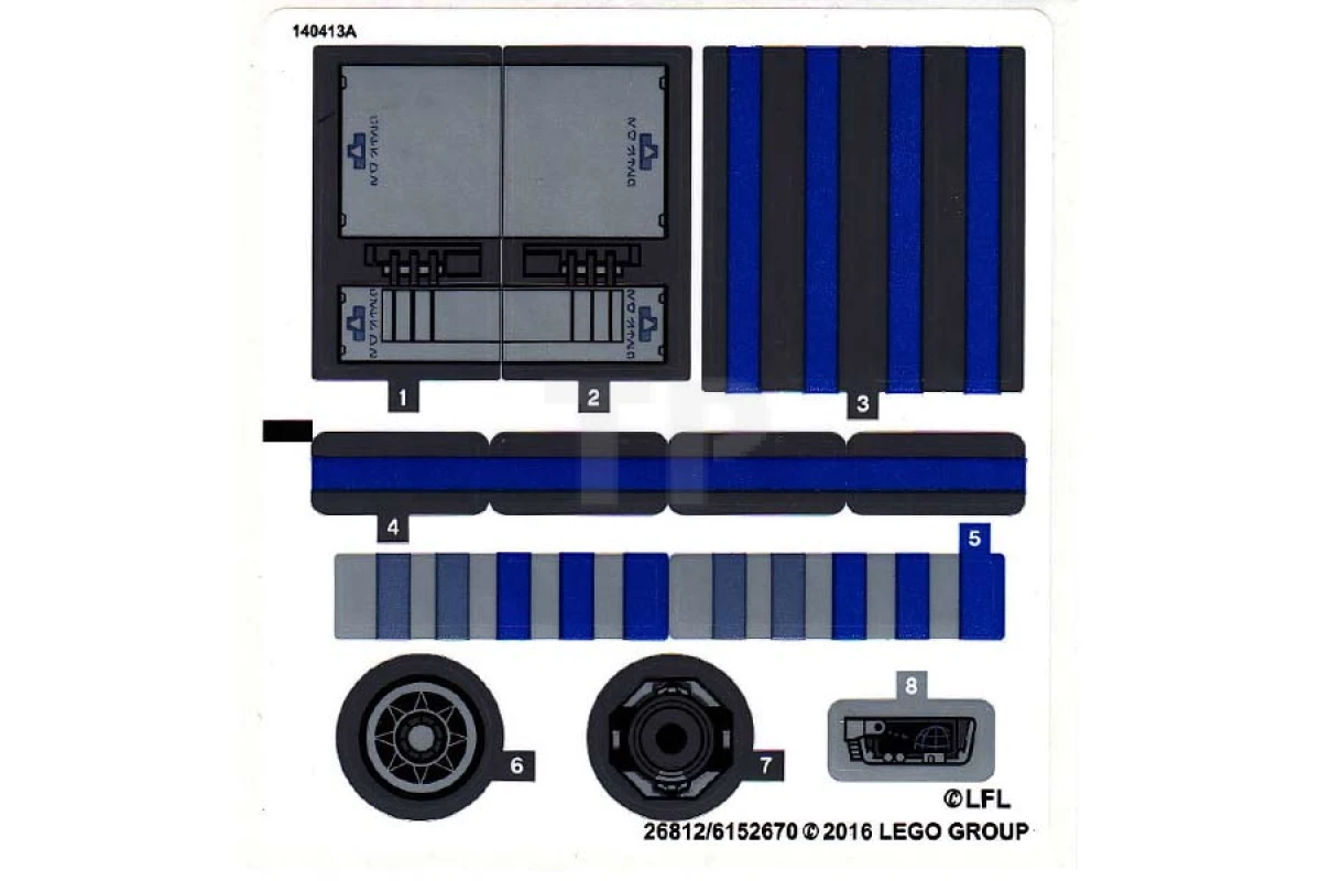 LEGO&reg; 6152675 - Sticker voor set 75149