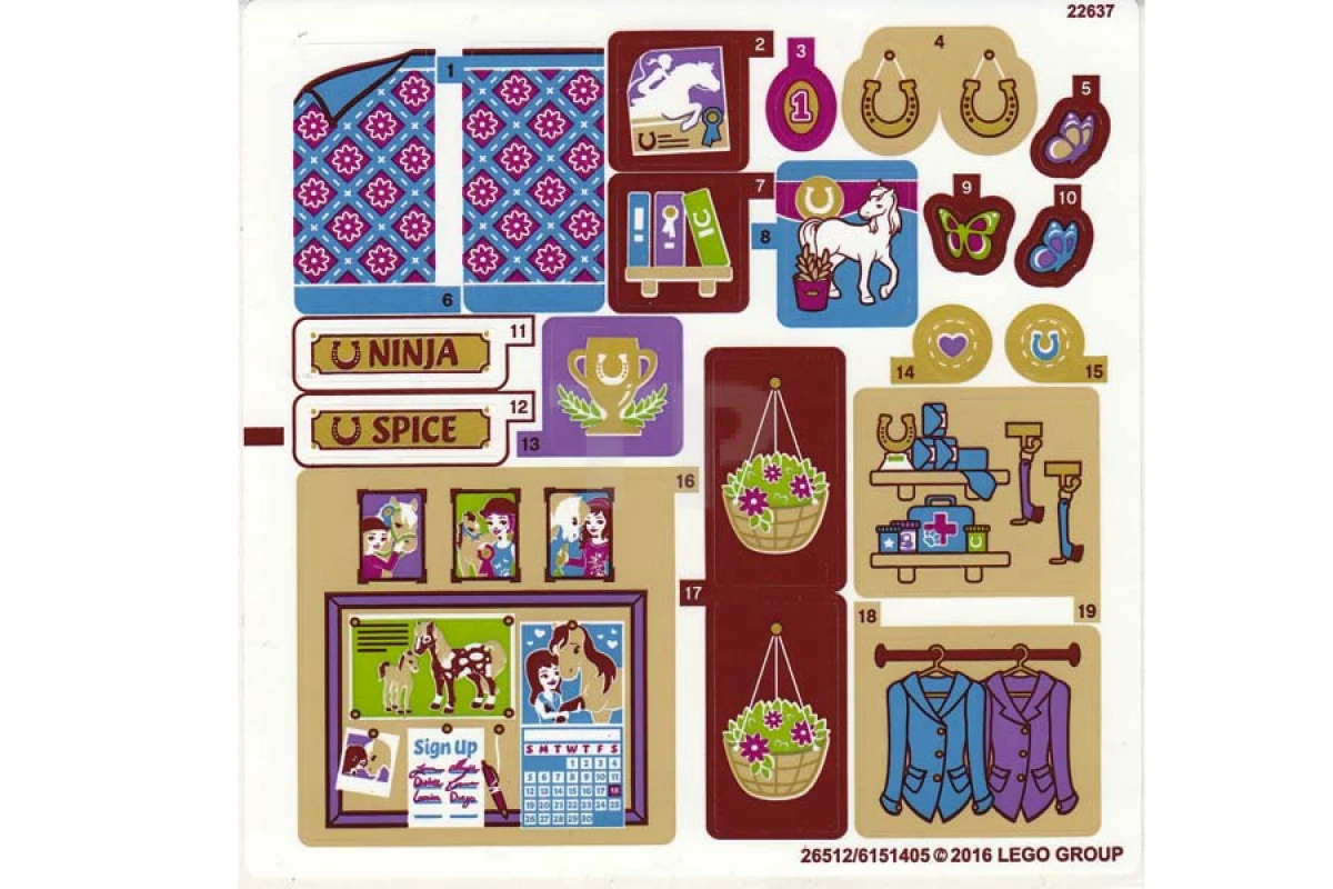 LEGO&reg; 6151405 - Sticker for Set 41126