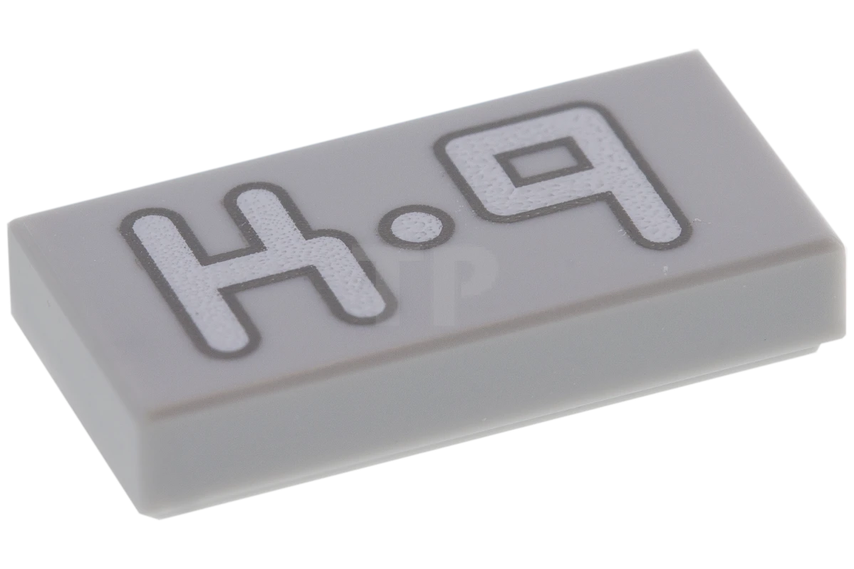 LEGO&reg; 6125121 - 3069pb0425 - Piastrelle 1 x 2 con motivo K-9