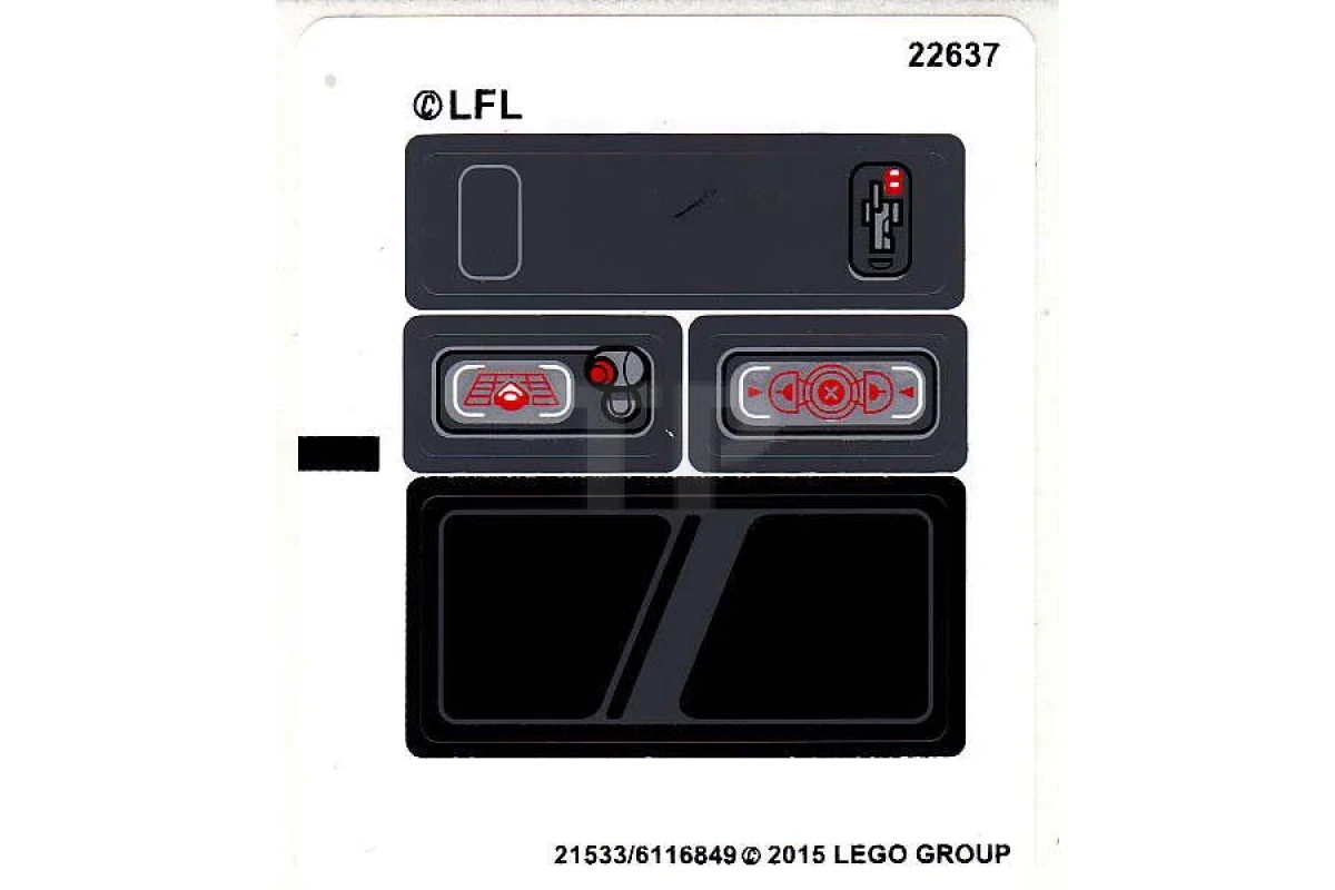 LEGO&reg; 6116849 - Autocollant pour l'ensemble 75103 (version internationale)