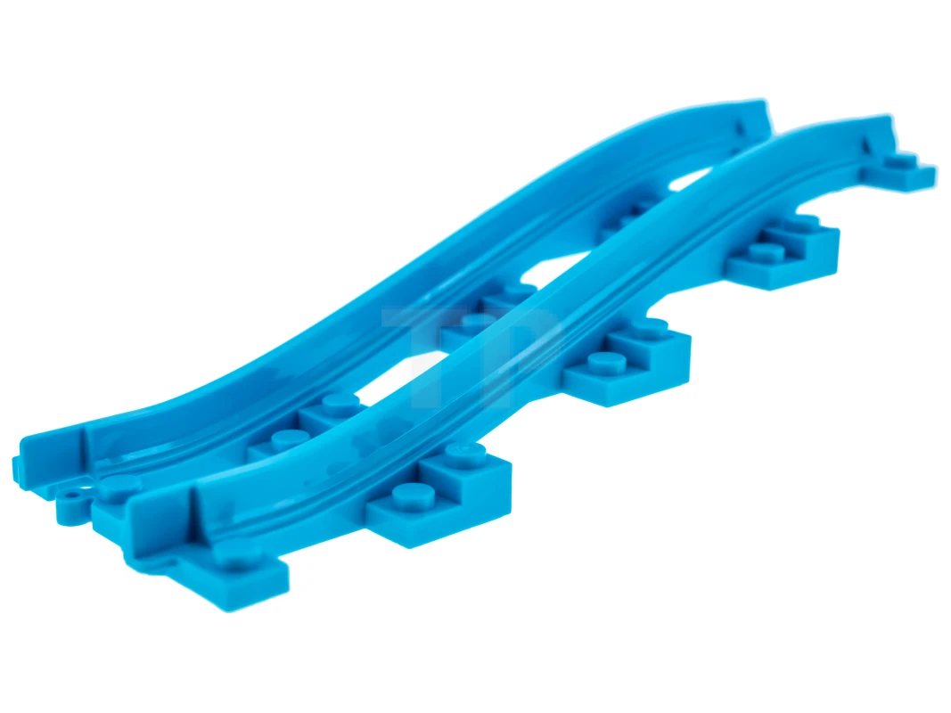 LEGO&reg; 6147028 - 25086 - Trein, spoor plastic, smal, perron, 3 stenen verhoging