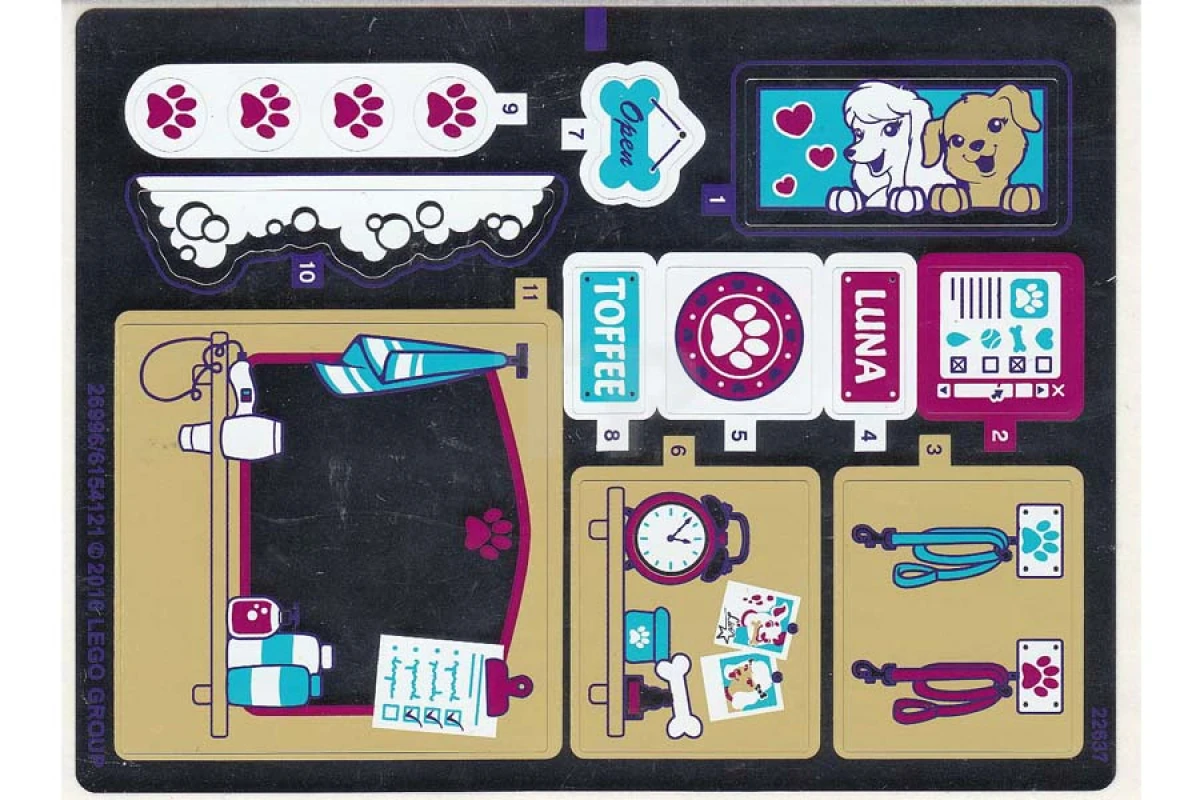 LEGO&reg; 6154121 - Autocollant pour l'ensemble 41124