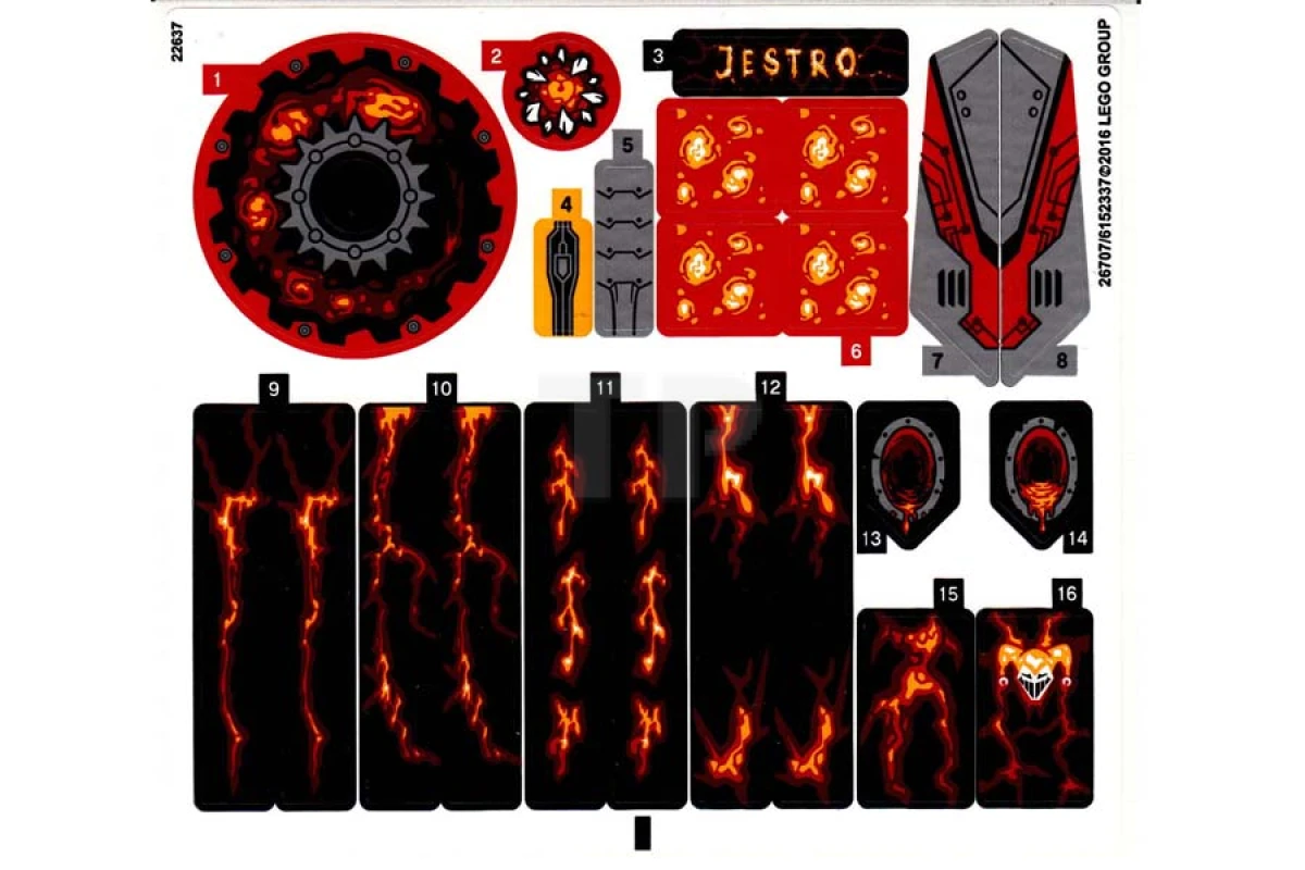 LEGO&reg; 6152337 - Sticker for Set 70323