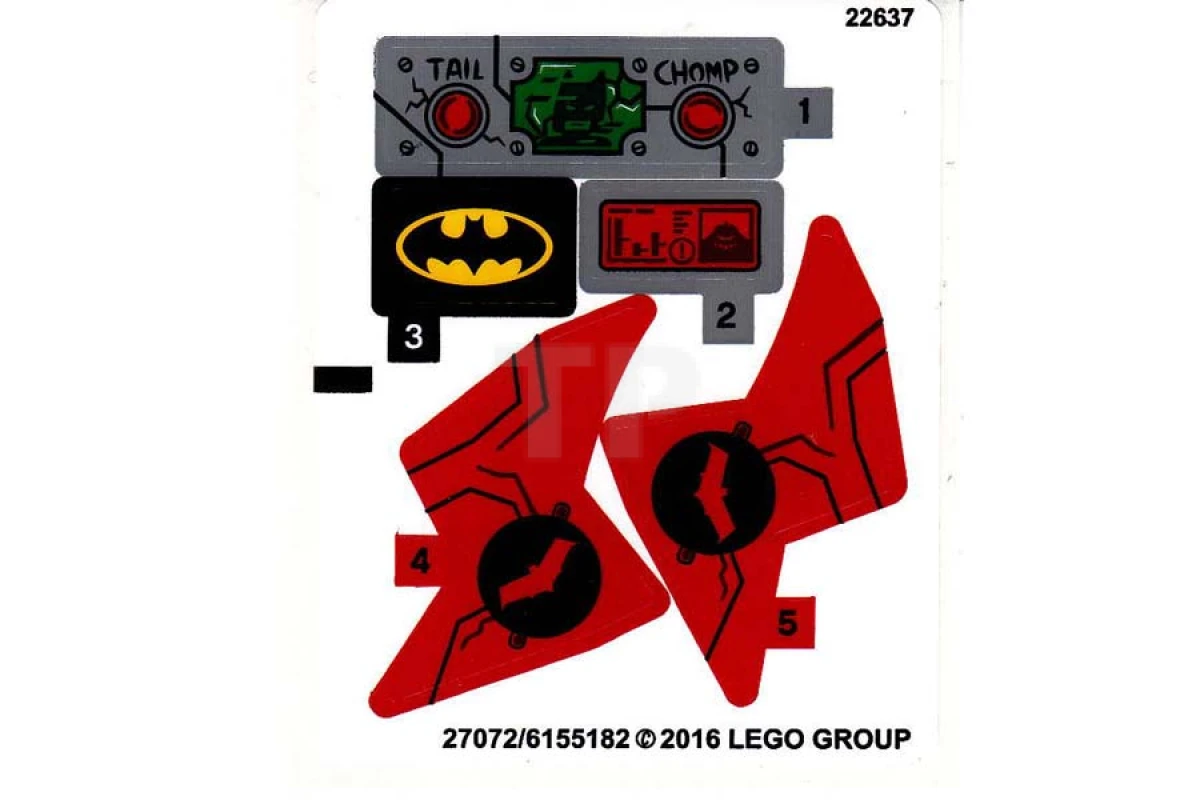 LEGO&reg;  - Sticker for Set 76055 (North American Version)