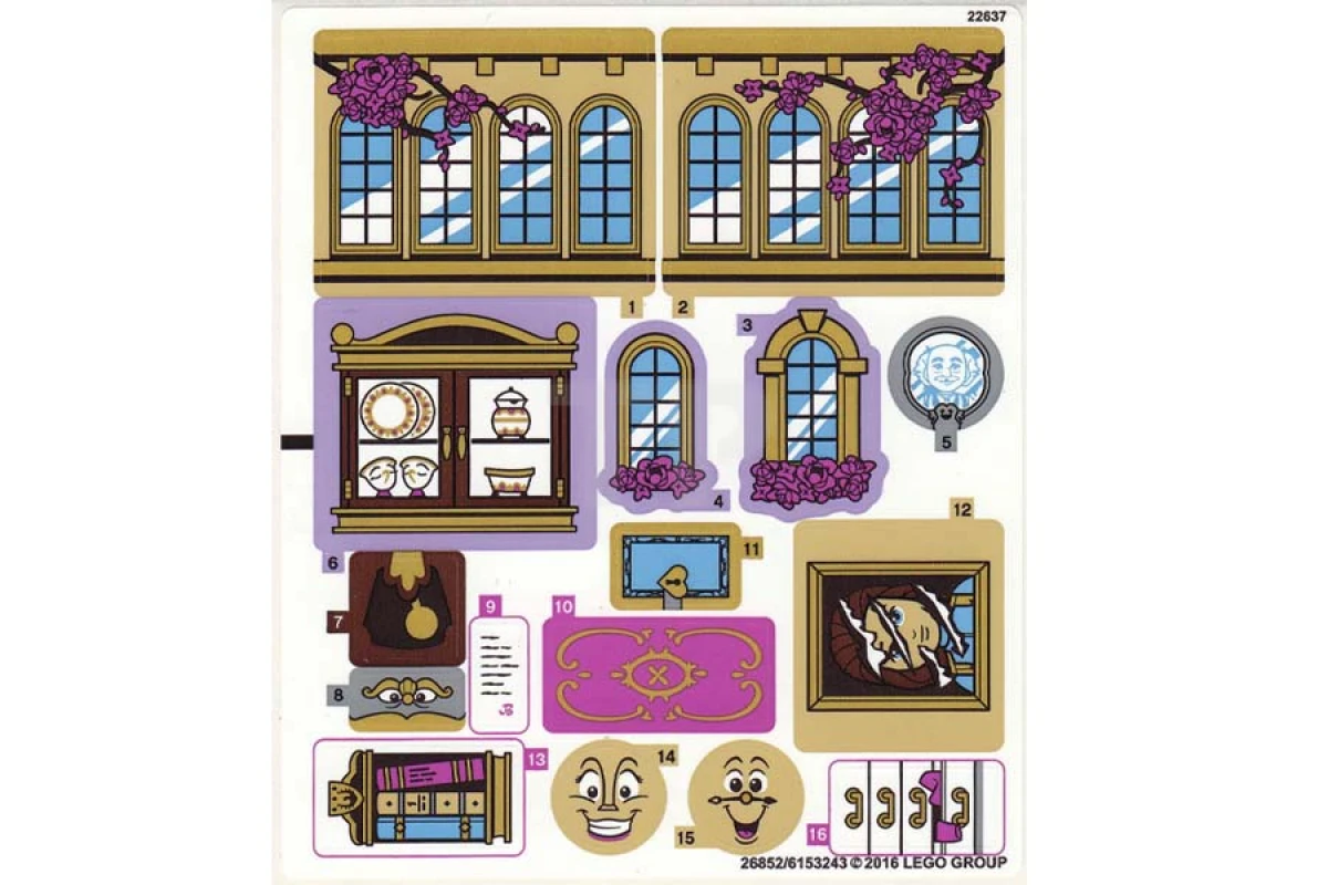 LEGO&reg; 6153243 - Aufkleber für Set 41067 - Blatt 1 (Internationale Version)