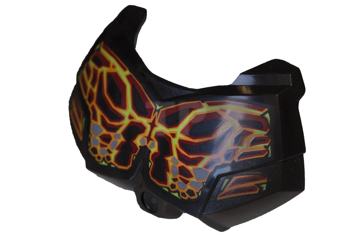 LEGO&reg; 6151197 - 98603pb024 - Large Figure Chest Armor Small with Bionicle Lava Beast Pattern