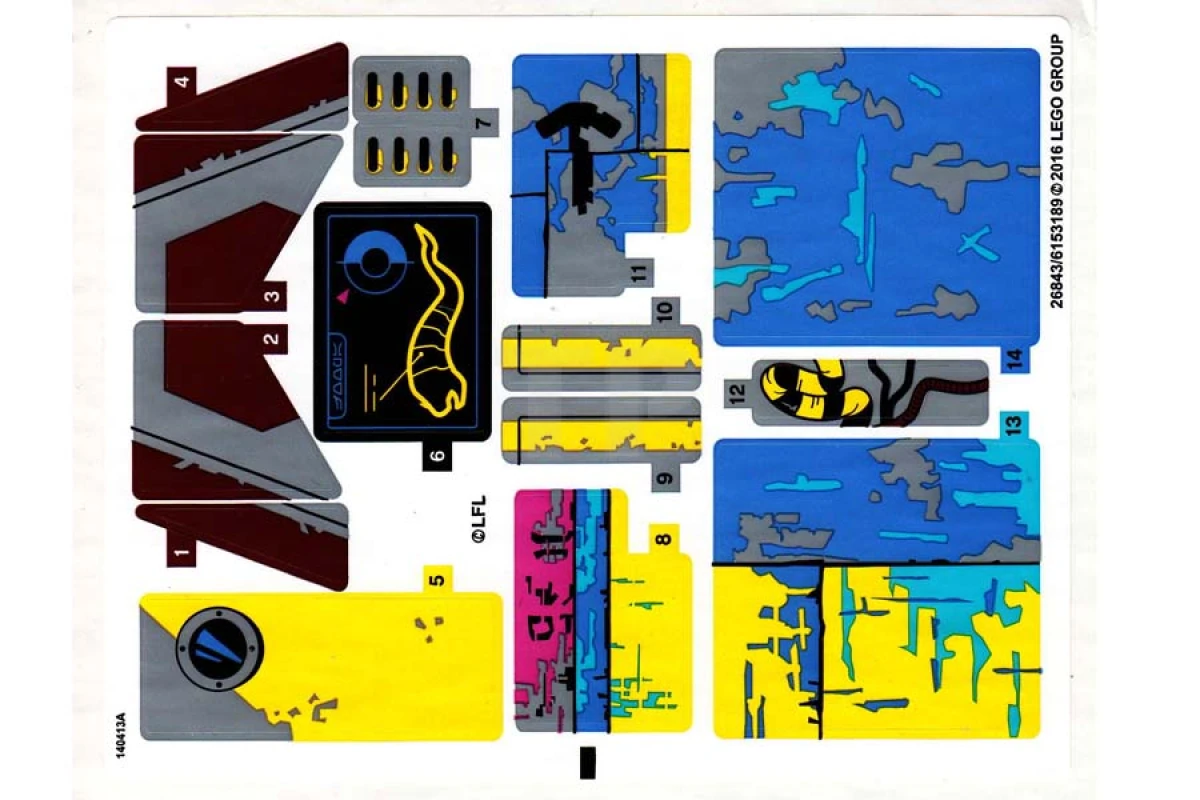 LEGO&reg;  - Sticker for Set 75157 (International Version)