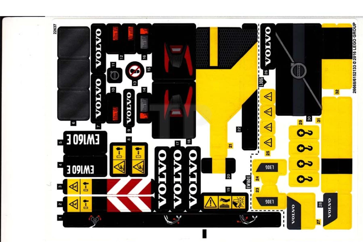 LEGO&reg; 6152133 - Sticker for Set 42053