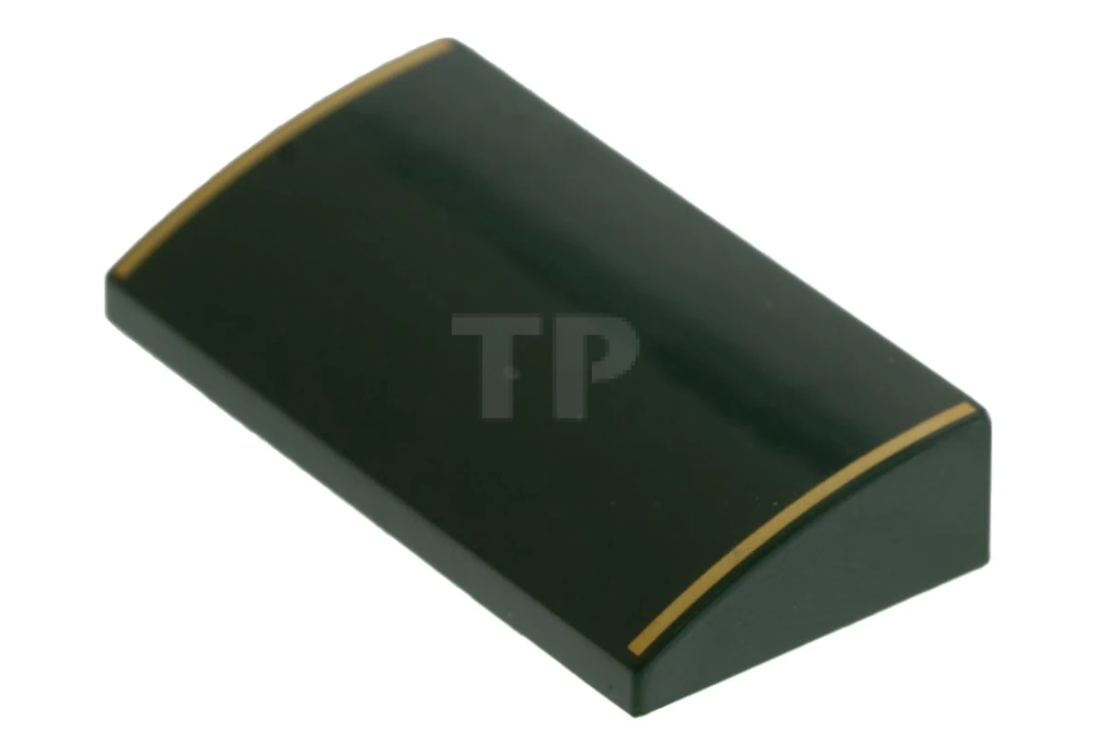 LEGO&reg; 4597575 - 88930pb001 - Slope Curved 2 x 4 x 2/3 with Stripes Pattern