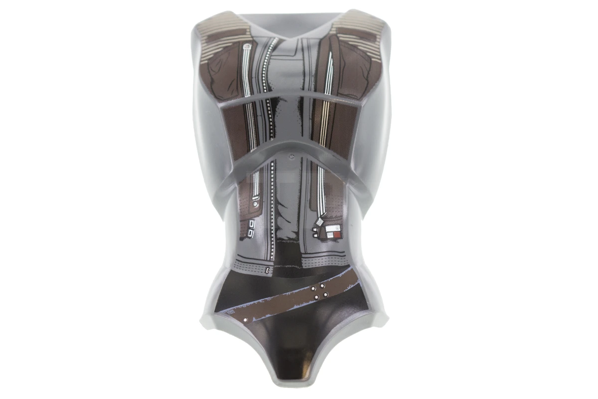 LEGO&reg; 6163451 - 26481pb01 - Large Figure Torso Female with SW Dark Brown West Pattern (Jyn Erso)