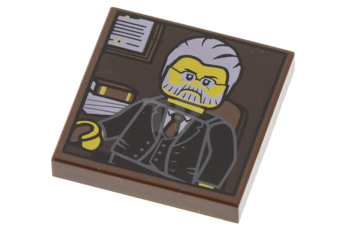 LEGO&reg; 6142949 - 3068pb0699 - Tile 2 x 2 with Portrait of Male Minifig Pattern