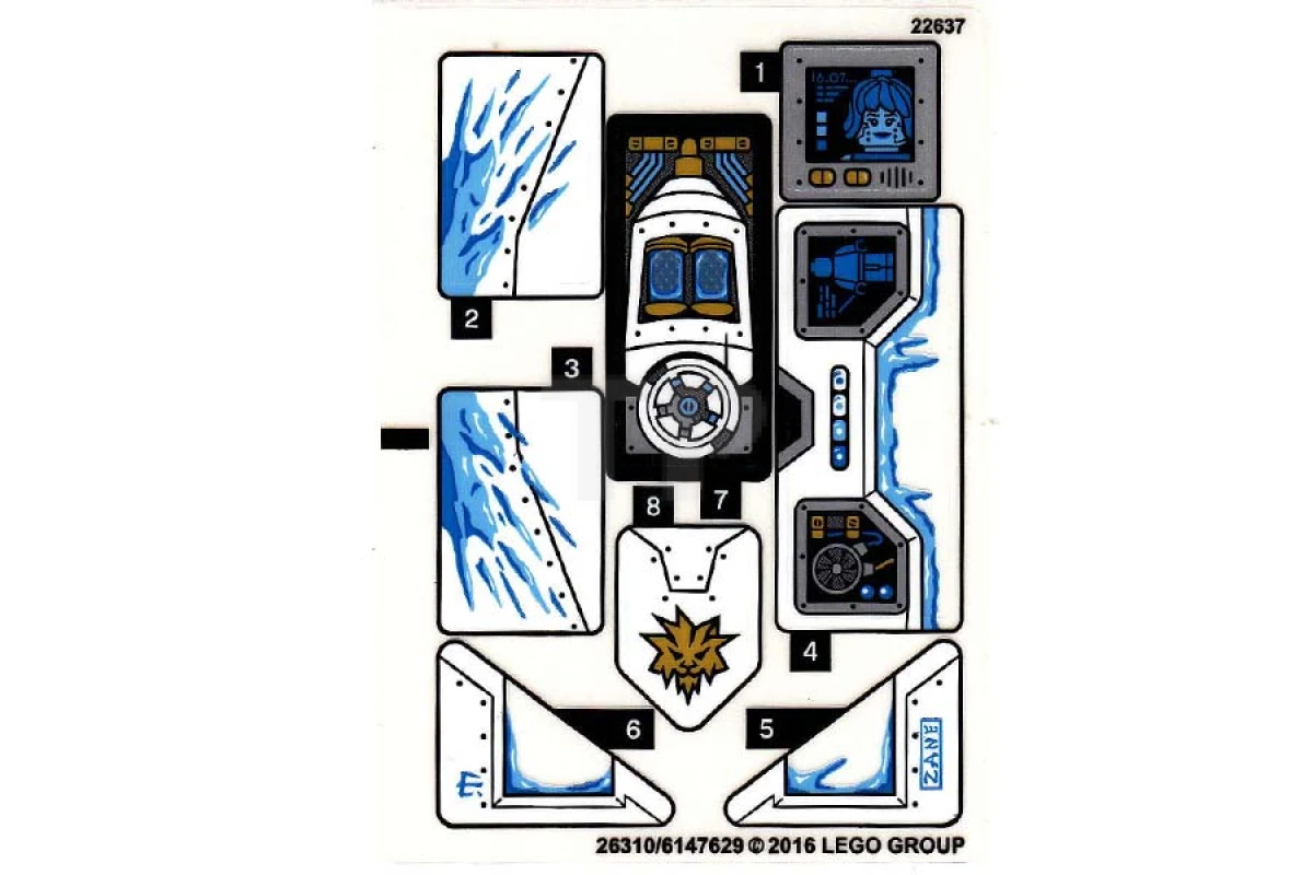 LEGO&reg; 6147629 - Sticker for Set 70588 (International Version)