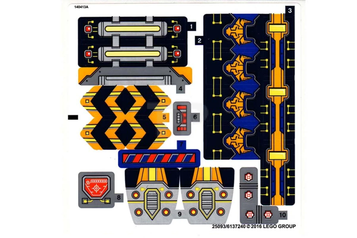 LEGO&reg; 6137240 - Adesivo per il set 70322 (versione internazionale)