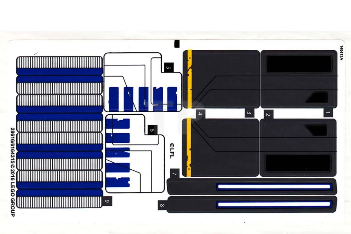 LEGO&reg; 6164315 - Sticker voor set 75155 (internationale versie)