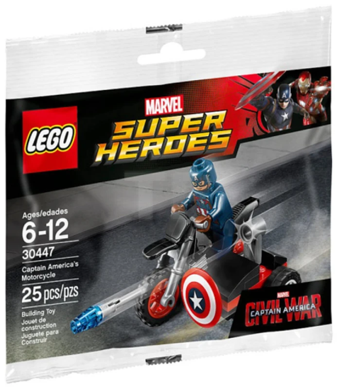 LEGO&reg; 30447 Captain America's Motorcycle polybag