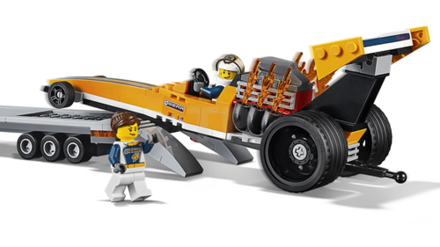 LEGO&reg; 60151 Dragster Transporter