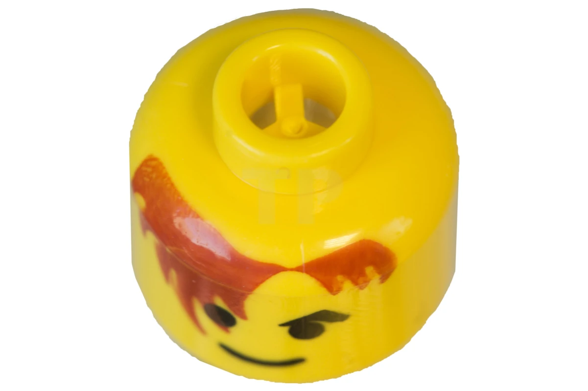 LEGO&reg; 81828 - 3626bp7a - Head Minifig with Brown Hair Lock Pattern