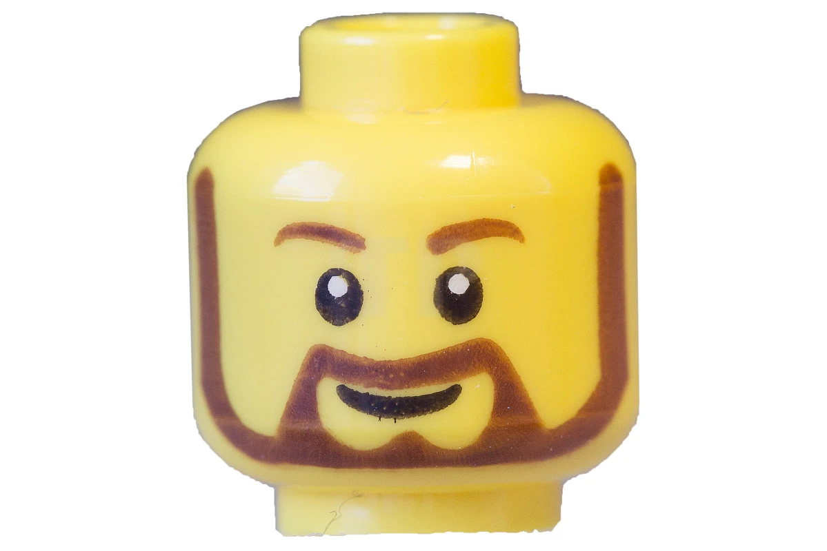 LEGO&reg; 6043832 - 3626cpb0332 - Tête de figurine avec motif de barbe