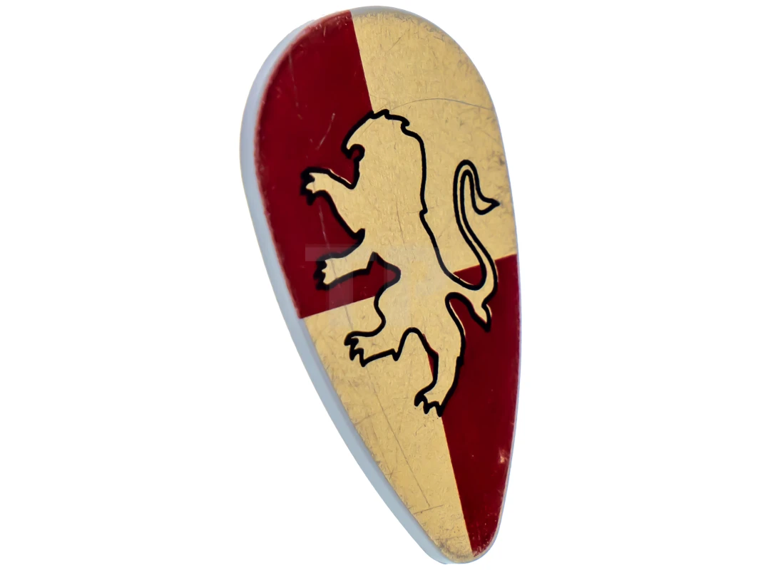 LEGO&reg; 4225665 - 2586ph1 - Schild eiförmig mit Löwenmuster (Gryffindor)