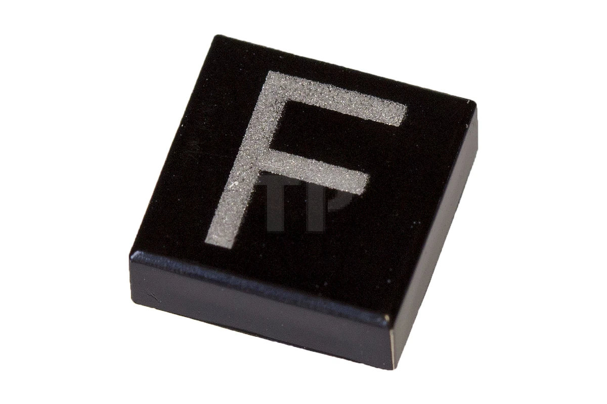 LEGO&reg; 3070pb014 - 6044158 - Tile 1 x 1 with Letter Capital F Pattern