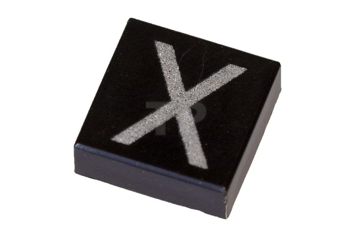 LEGO&reg; 6044212 - 3070pb032 - Fliese 1 x 1 mit Großbuchstaben X-Muster