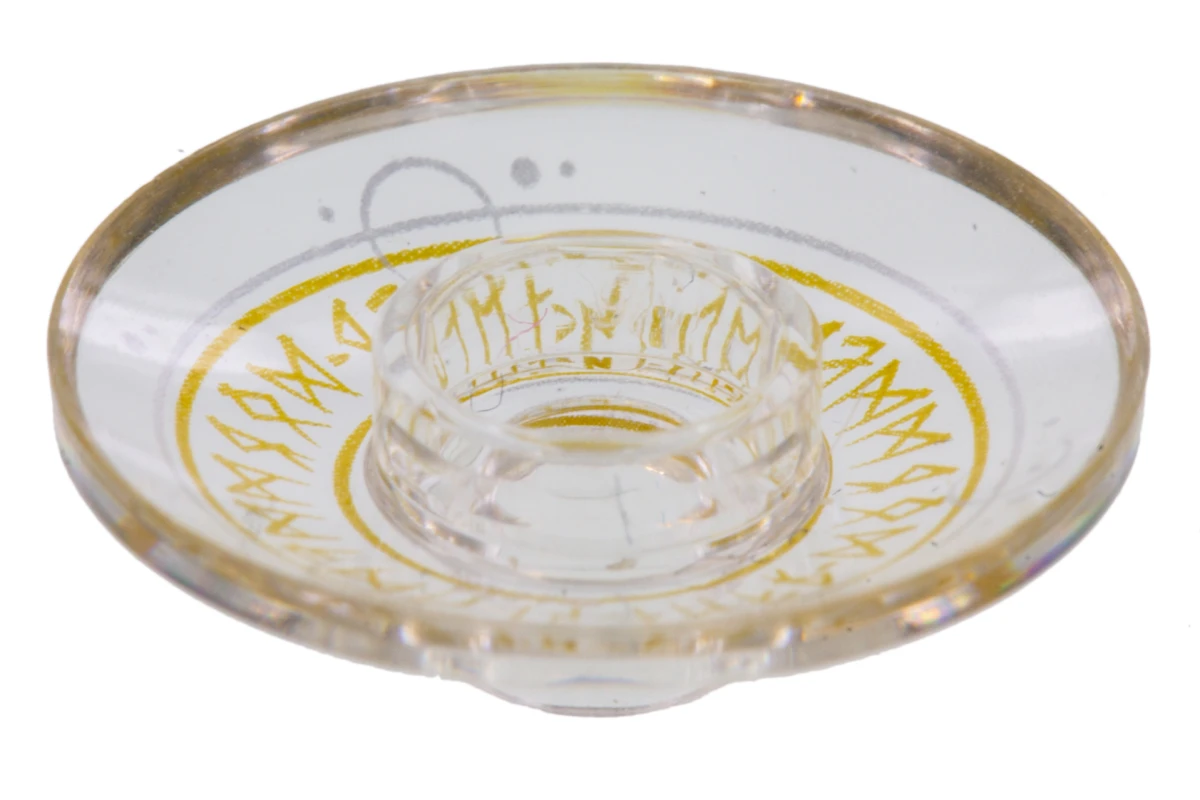 LEGO&reg; 6157606 - 4740pb014 - Dish 2 x 2 Inverted (Radar) with Runes Pattern