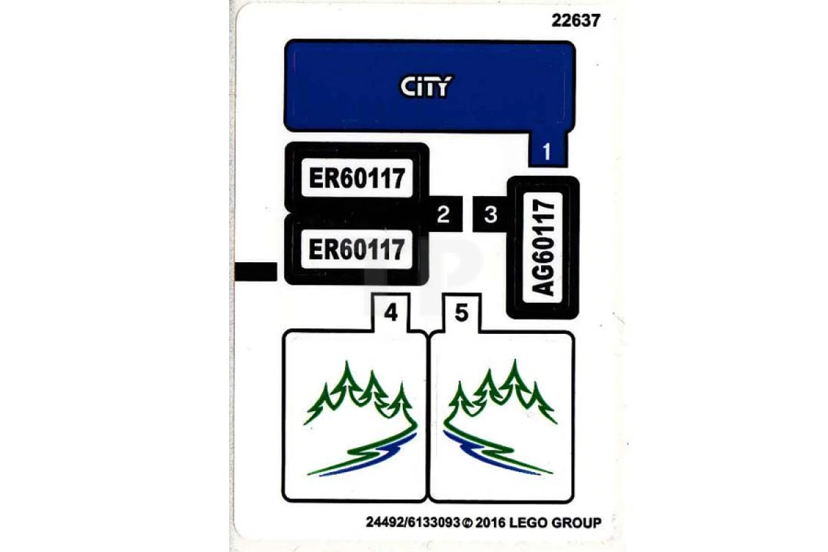 LEGO&reg; 6133093 - Sticker for Set 60117 (International Version)