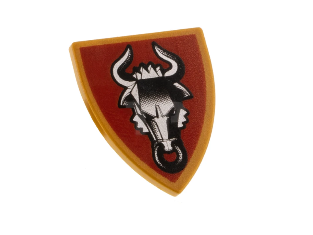 LEGO&reg; 4293420 - 3846pb022 - Bouclier triangulaire avec motif de taureau Adric