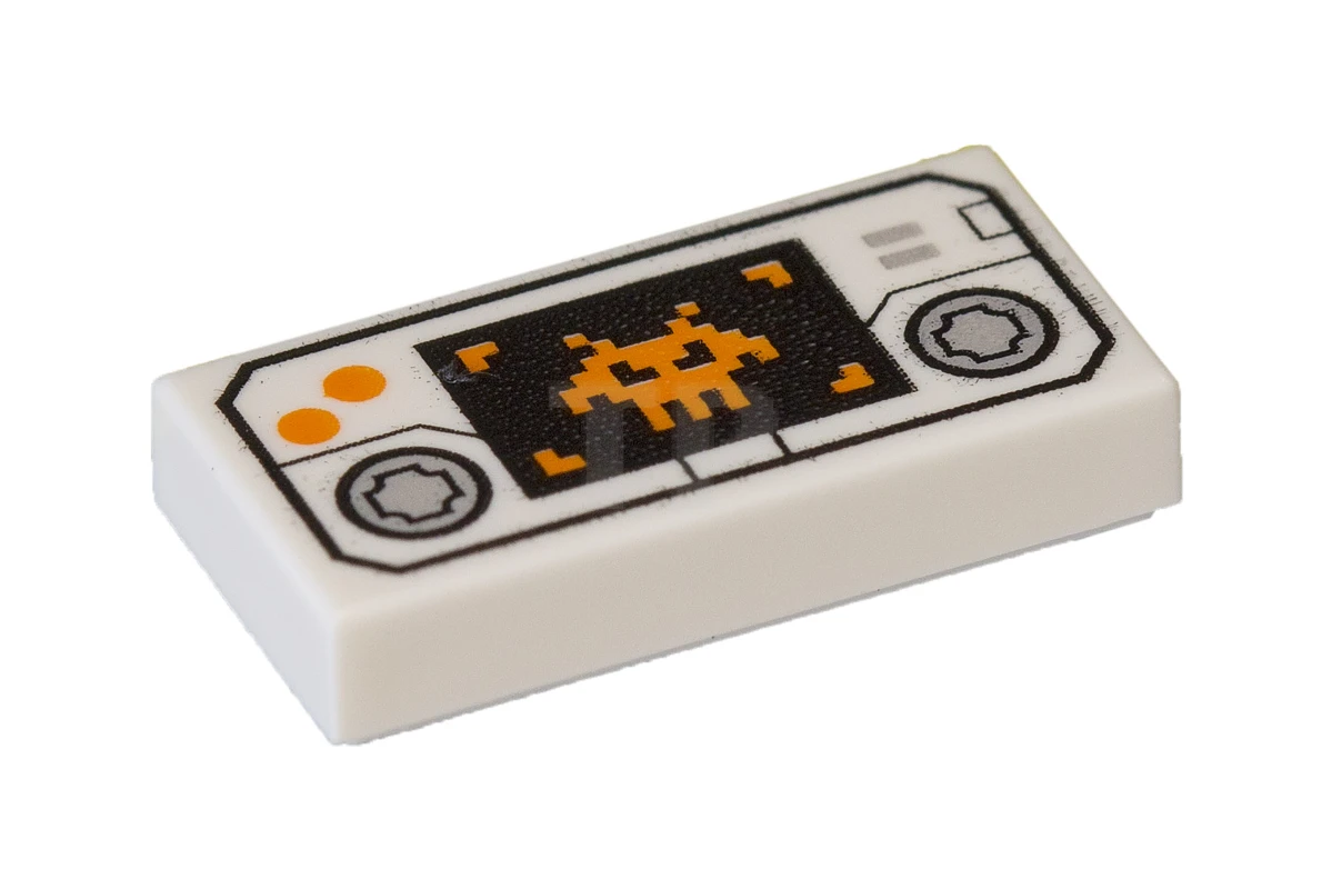 LEGO&reg; 6141652 - 3069pb0442 - Tile 1 x 2 with Hand-Held Videogame Pattern