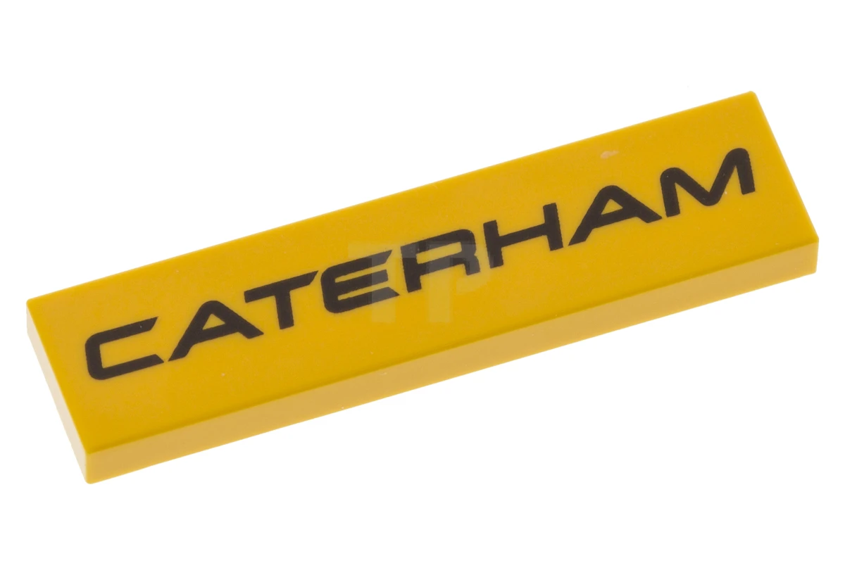 LEGO&reg; 6181552 - 2431pb442 - Tile 1 x 4 with 'CATERHAM' Pattern