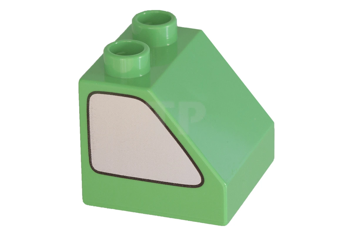 LEGO&reg; 6025187 - 6474pb32 - DUPLO Dakpan 45° 2 x 2 met Raampatroon