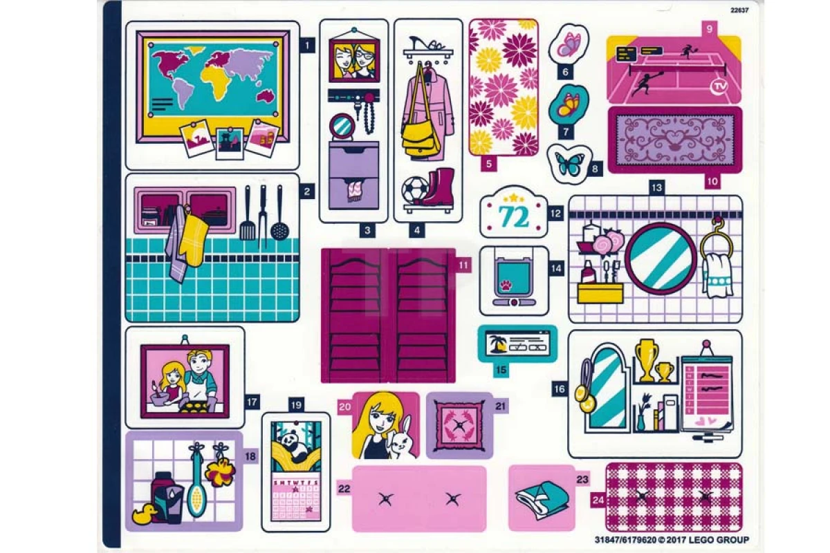 LEGO&reg; 6179620 - Adesivo per il set 41314