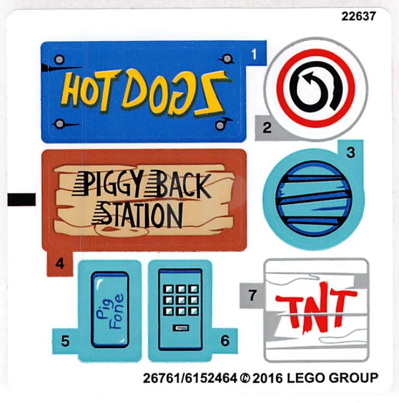 LEGO&reg;  - Sticker voor set 75824 (internationale versie)