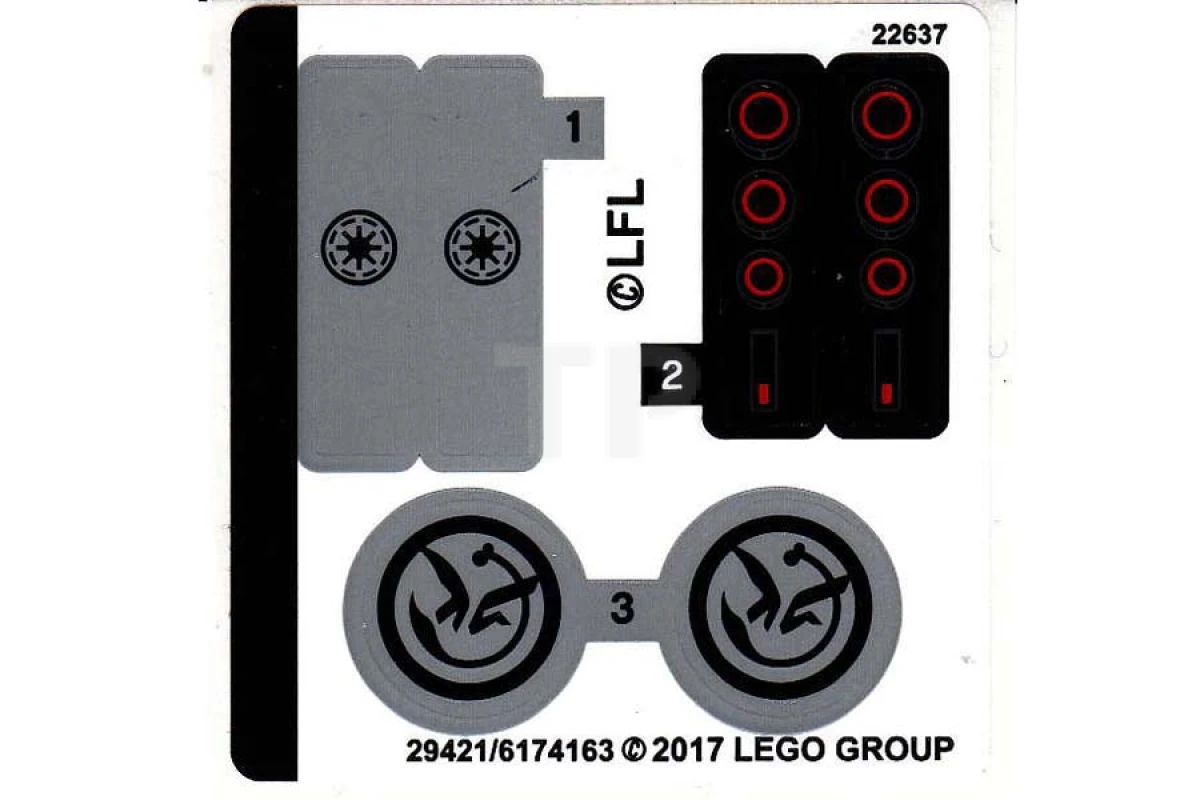 LEGO&reg;  - Aufkleber für Set 75168