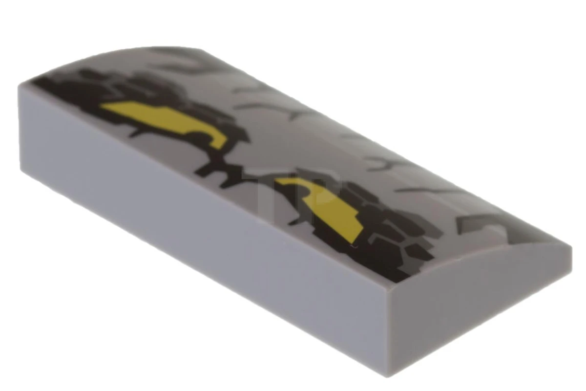 LEGO&reg; 88930pb072 - 6175141 - Slope Curved 2 x 4 x 2/3 with Rock Monster Eyes Pattern