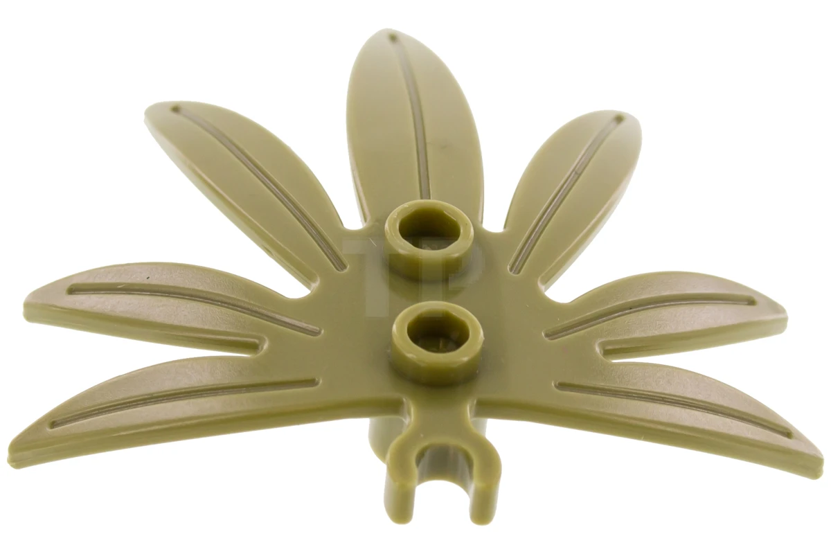 LEGO&reg; 6313102 - 10884 - Plant Leaves 6 x 5 Swordleaf with Clip (thick open O clip)