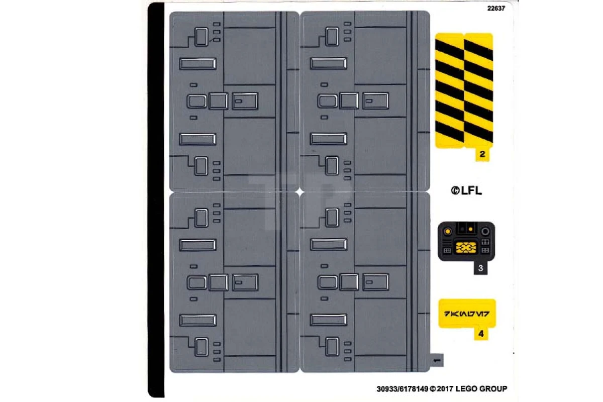 LEGO&reg; 6178149 - Adesivo per il set 75172 (versione internazionale)