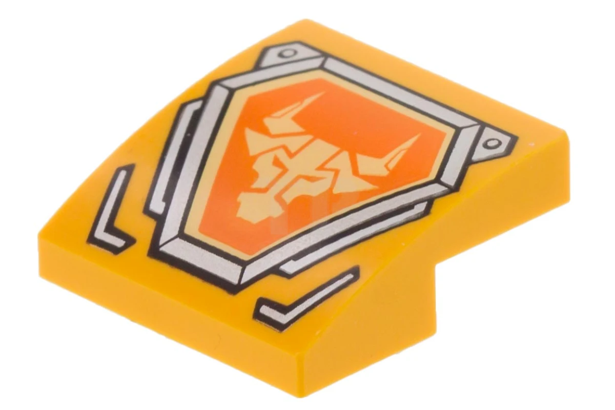 LEGO&reg; 6172169 - 15068pb105 - Slope 2 x 2 x 2/3 Curved with Bull Pattern