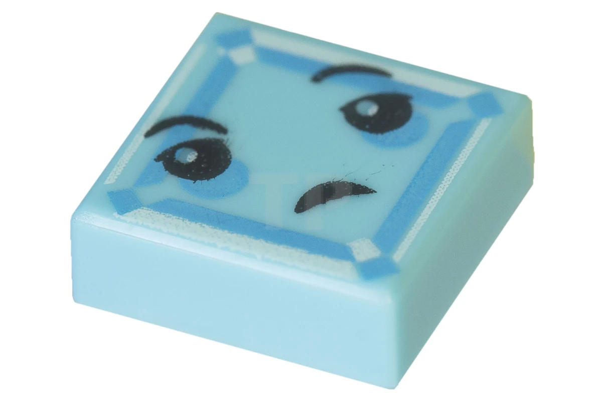 LEGO&reg; 6174916 - 3070pb113 - Fliese 1 x 1 mit Gesicht mit Stirnrunzel-Muster (Kryptomit)