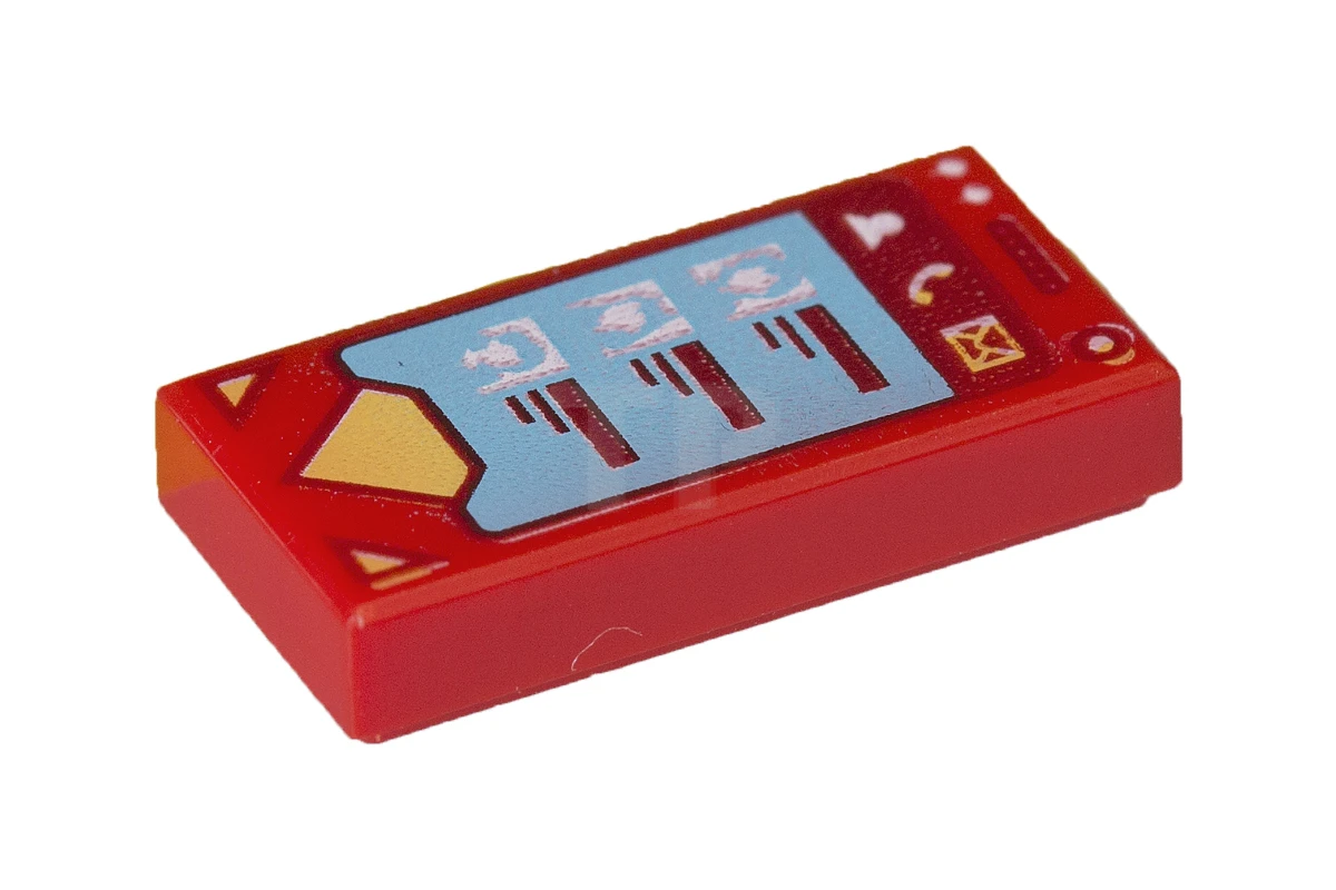 LEGO&reg; 6176909 - 3069pb0545 - Tile 1 x 2 with Smartphone Pattern