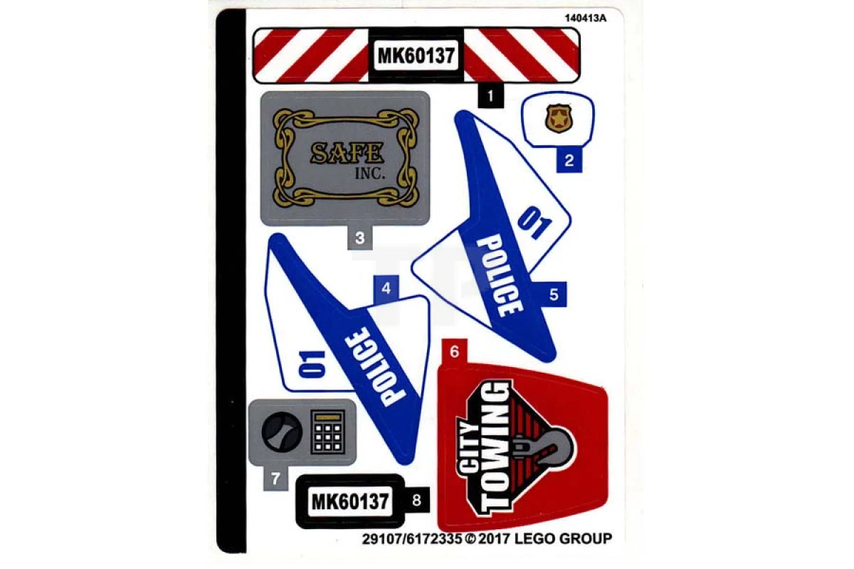 LEGO&reg; 6172335 - Sticker voor set 60137