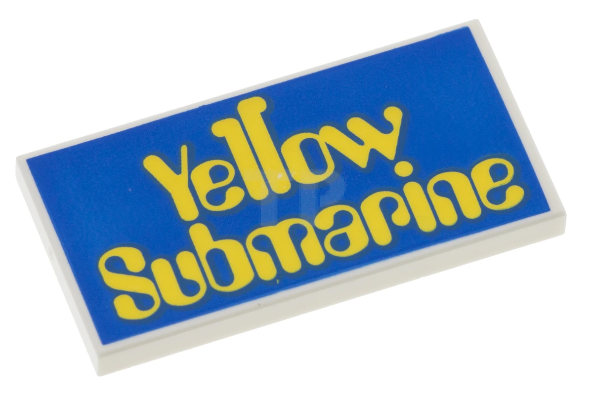 LEGO&reg; 87079pb0353 - 6174905 - Tile 2 x 4 with 'Yellow Submarine' Pattern