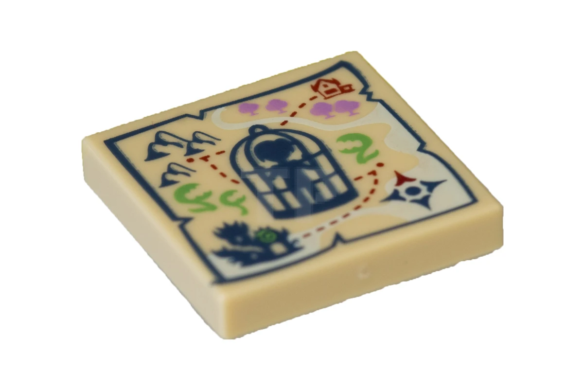 LEGO&reg; 6179353 - 3068pb1061 - Tile 2 x 2 with Birdcage Pattern