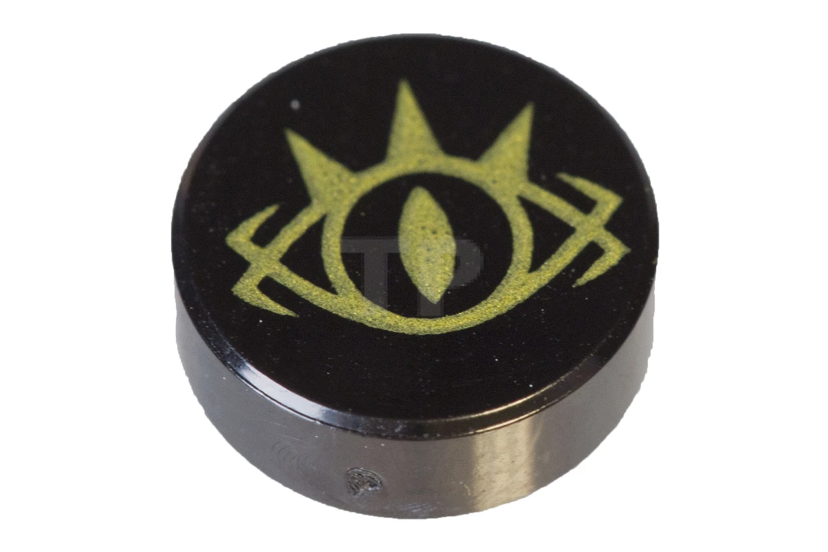 LEGO&reg; 6179277 - 98138pb071 - Tile 1 x 1 Round with Eye Pattern (Goblin King)