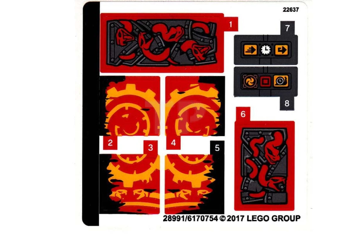 LEGO&reg; 6170754 - Sticker for Set 70626