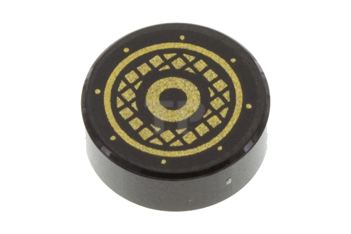 LEGO&reg; 6284073 - 98138pb064 - Tegel 1 x 1 Rond met luidsprekerroosterpatroon