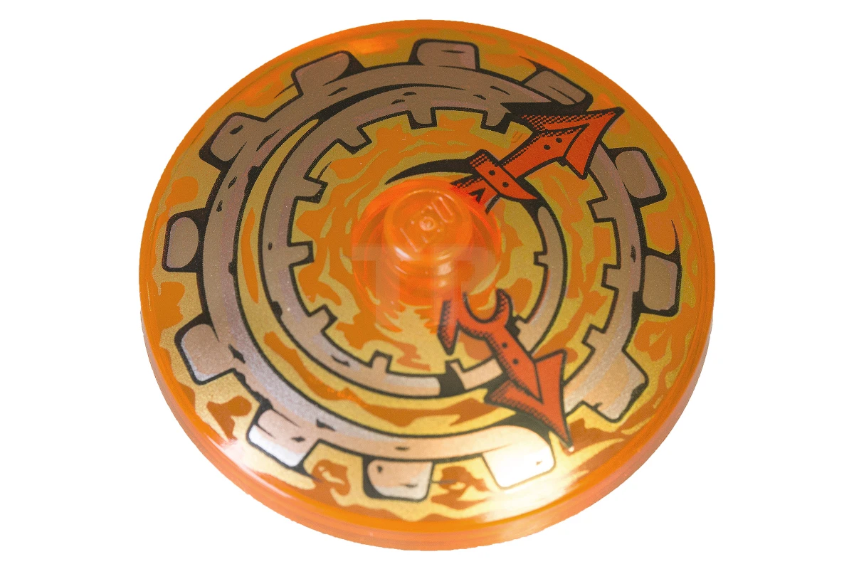 LEGO&reg; 6177798 - 3960pb038 - Dish 4 x 4 Inverted with Clock Face Pattern