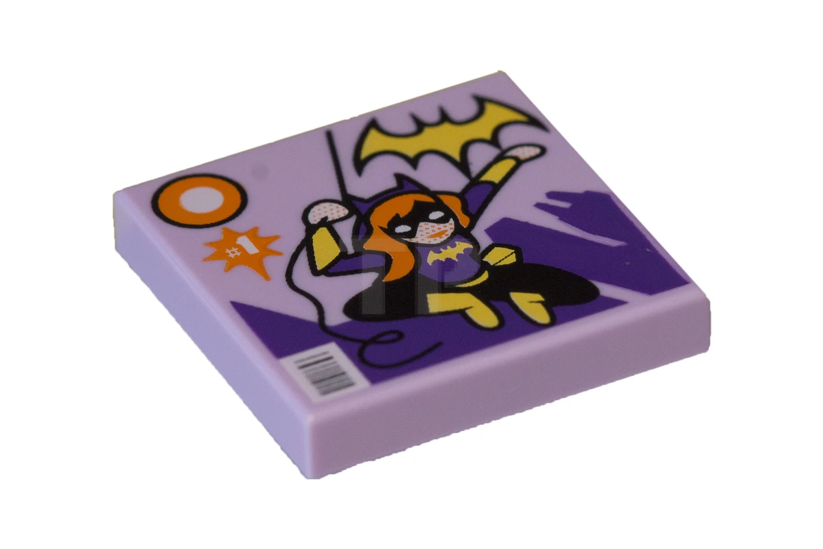LEGO&reg; 3068pb1059 - 6174091 - Tile 2 x 2 with Batgirl Comic Book Cover Pattern